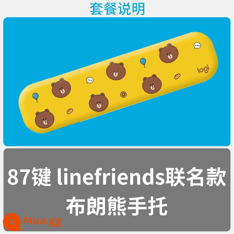 Logitech Linefriends Brown Bear CƠ KHÍ CƠ KHÍ - Bệ tay đồng thương hiệu Linefriends với 87 phím, số lượng giới hạn 1.000 chiếc