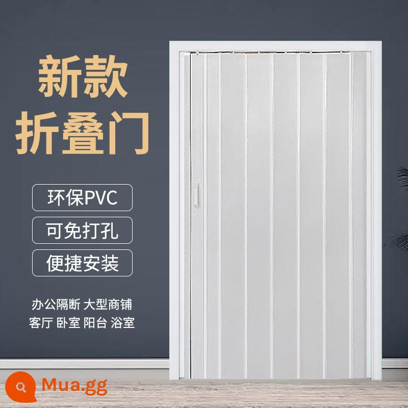 Cửa xếp PVC cửa trượt mở bếp cửa tạm không cần khoan mở nhận khí cửa vách ngăn đơn giản - Cửa tạm thời để tiếp nhận khí sản phẩm mới