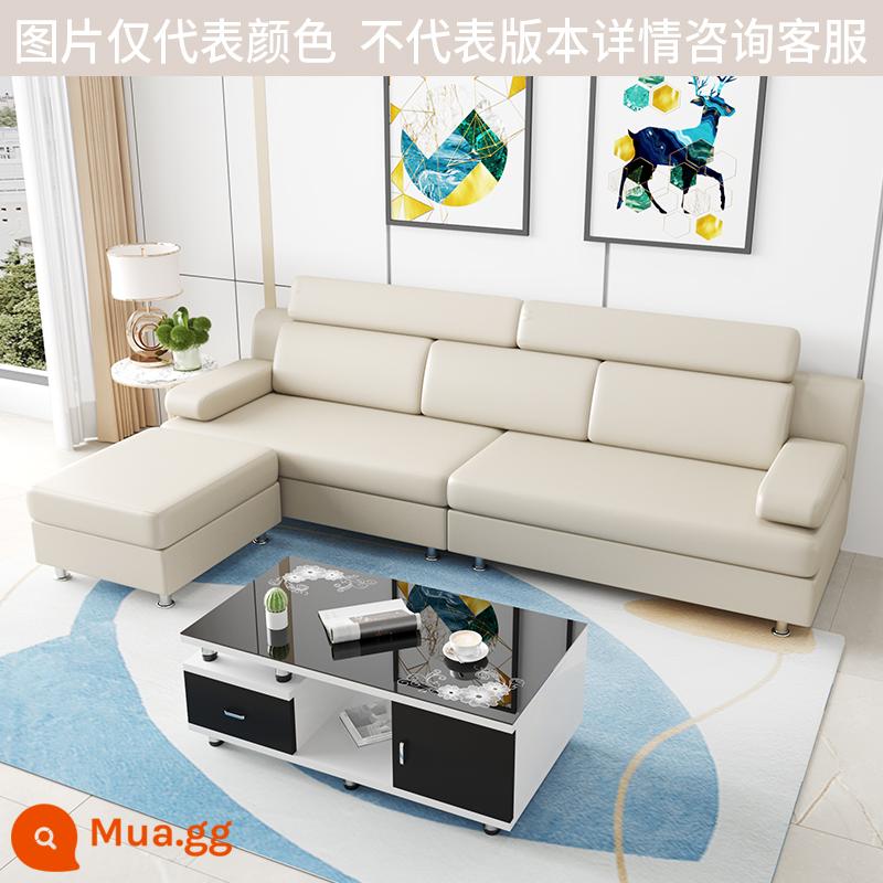 Sofa vải chung cư nhỏ phòng khách đơn giản hiện đại công nghệ tháo giặt giặt vải ba người bốn người năm người 2022 màu đỏ lưới mới - Vải kỹ thuật kaki nhẹ không cần giặt