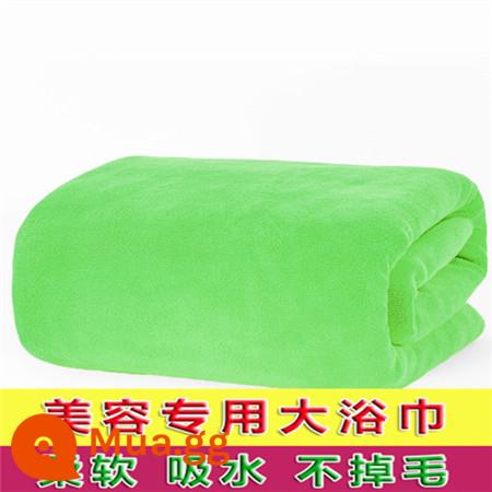 Người đẹp Bath tắm Massage nhà Giường nữ đứng -Bed Bed Tăng đặc biệt về tốc độ hấp thụ nước bông không có tóc không khô - Màu xanh huỳnh quang dày lên