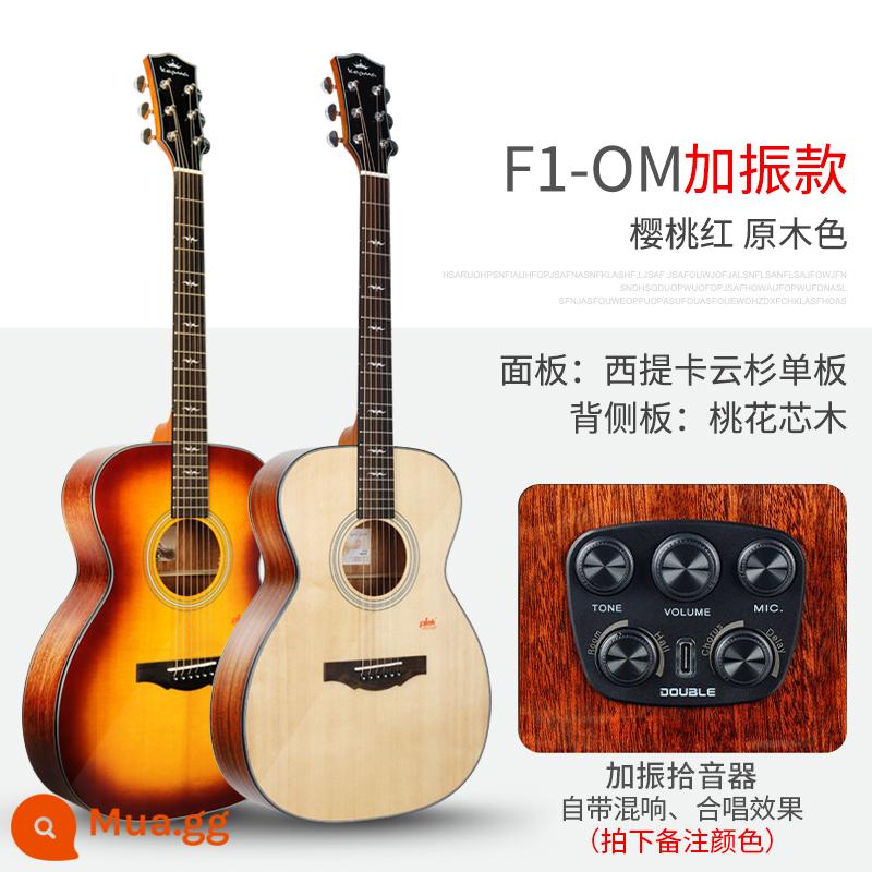 Kepma Kama Guitar Folk Powder F2/F0/F1/G1/A1/B1 Junior Scholars FS36 - [40 inch] F1E-OM (phiên bản rung, vui lòng lưu ý màu sắc)