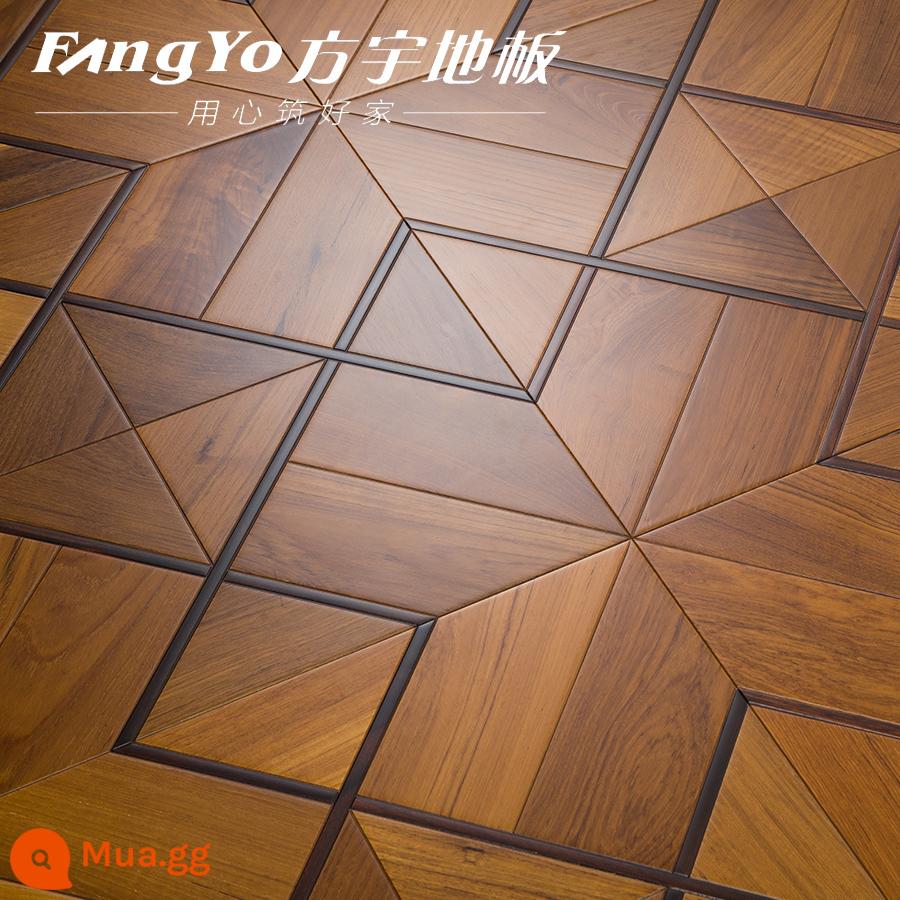 Fangyu Handmade Art Teak Spelling Slound nền ngoài trời Tường gỗ rắn sàn composite Tăng sàn gỗ đặc biệt - 8869