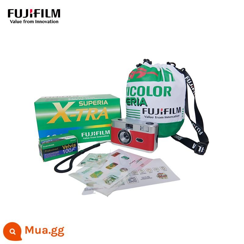 Fuji X-TRA400 Retro Fool Pickup Hộp Quà Máy Ảnh Phim Không Dùng Một Lần Phim Có Thể Thay Thế Quà Tặng Sinh Nhật - Hộp quà đón đèn đỏ