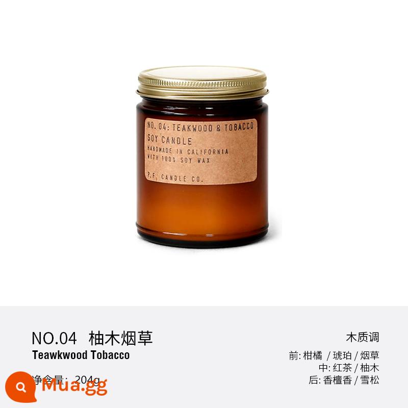 [Tự vận hành] Nến thơm P.F.Candle Co. Phòng ngủ Mỹ Tinh dầu hỗ trợ giấc ngủ Pf Fragrance Sleep - Thuốc lá tếch-204g