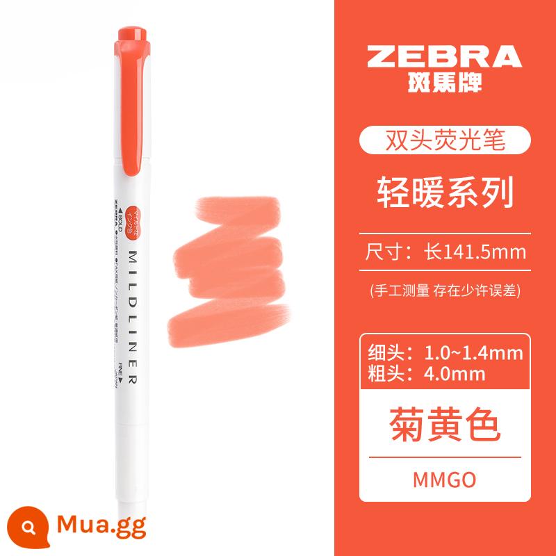 [Tự vận hành] Bút dạ quang mềm hai đầu dòng Mildliner dòng Zebra (ZEBRA) bút đánh dấu dòng đơn sắc bút đánh dấu học sinh WKT7 - Cửu Hoàng/MMGO