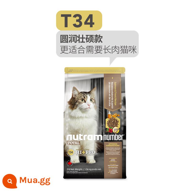 [Tự vận hành] Thức ăn cho mèo nhập khẩu Canada Newton T34T24 Thức ăn tổng hợp không hạt cho mèo trưởng thành và mèo con 5,45kg - [Tặng 345]T34 Công Thức Cá Hồi Cá Hồi 5kg