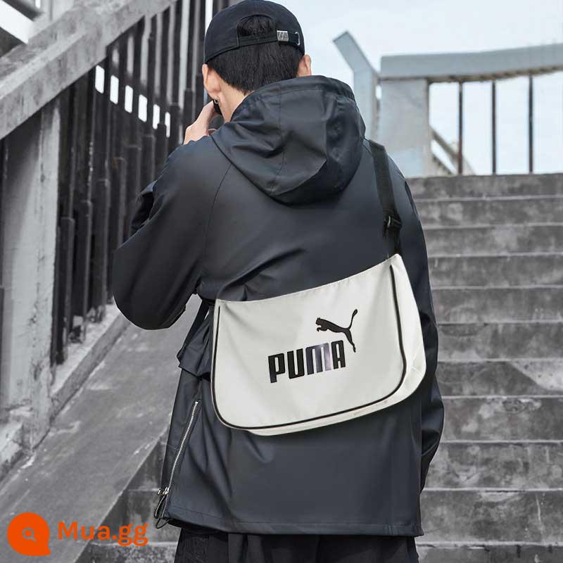 [Tự vận hành] Túi đeo vai PUMA Hummer nữ túi sát nách thời trang mới túi thông thường Túi Messenger thủy triều 079372 - 079372-02/hình ảnh chính/màu trắng ngà/logo đen cổ điển