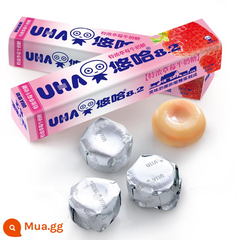 [Tự vận hành] UHA UHA Đường Sữa Đặc 40g Kẹo Matcha Sữa Dâu Nhập Khẩu 10 Cái - Hương dâu 40g (10 quả)