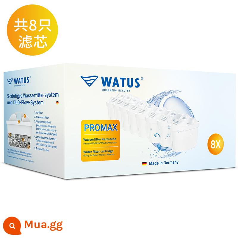 [Tự vận hành] Lõi lọc WATUS chính hãng của Đức phù hợp với máy lọc nước gia đình ấm đun nước lọc Birande BRITA - Gói 8 phần tử lọc