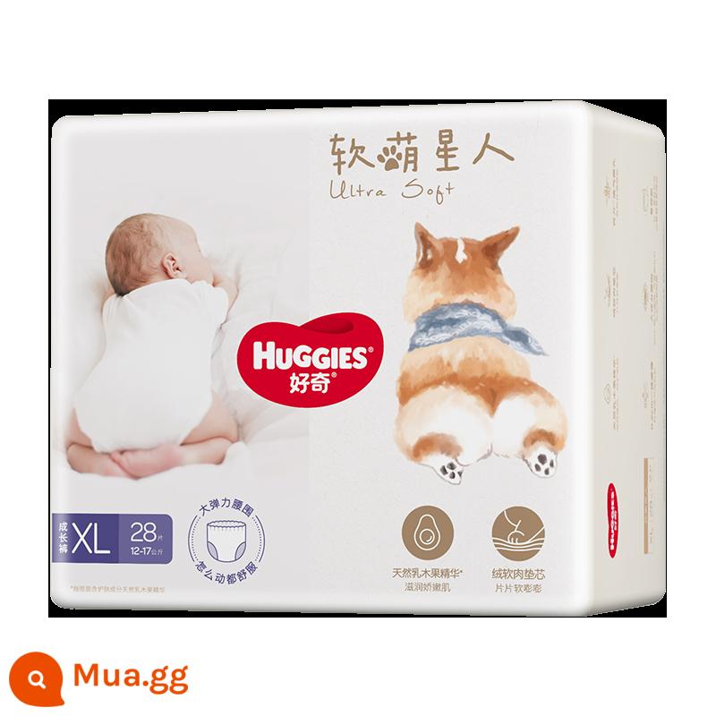 [Tự vận hành] Quần kéo Huggies Soft Cute Star Corgi XL28 miếng không tã lót cho bé - XL