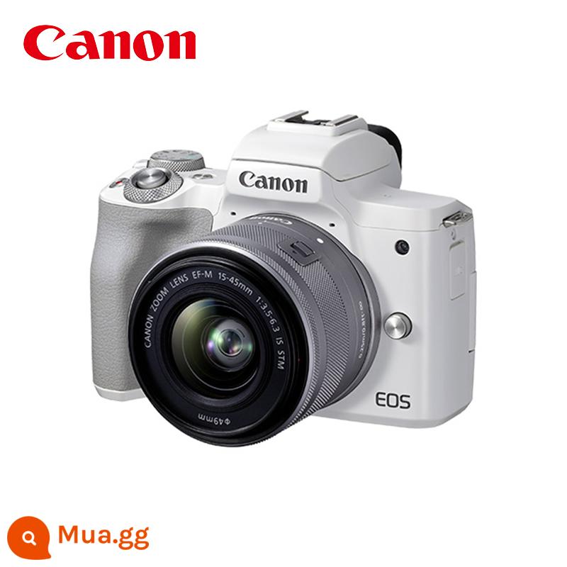 [Tự vận hành] Máy ảnh kỹ thuật số một mắt siêu nhỏ thế hệ thứ hai Canon / Canon EOS M50 Mark II 15-45 pixel - Trắng