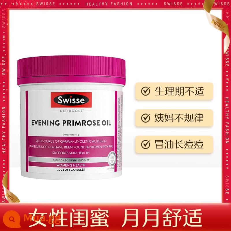 [Tự vận hành] Swisse dưỡng vùng kín tinh chất nam việt quất viên nang 30 viên/lọ men vi sinh cho nữ - [Điều hòa kinh nguyệt] Viên nang dầu hoa anh thảo 200 viên