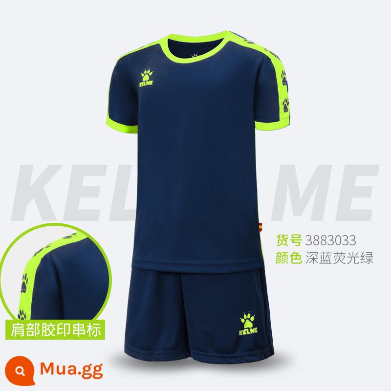 Bộ bóng đá thiếu nhi Kelme Karmi - _Xanh đậm huỳnh quang 3883033