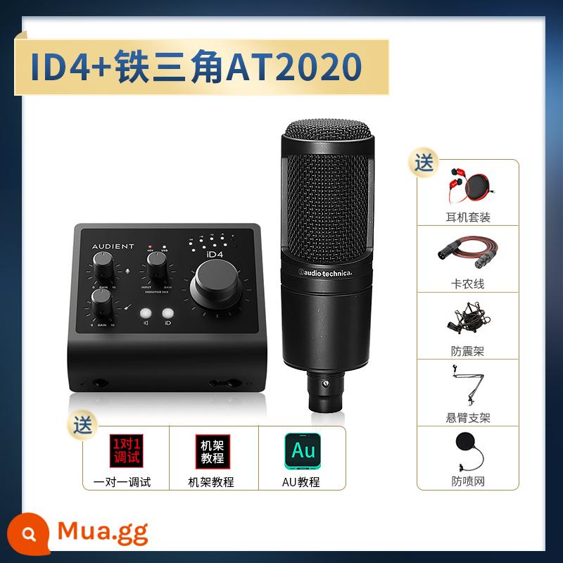 Audient/Orton ID4 ID14 MKII Ghi âm chuyên nghiệp Dubbing Truyền phát trực tiếp Thẻ âm thanh bên ngoài - iD4+AT2020