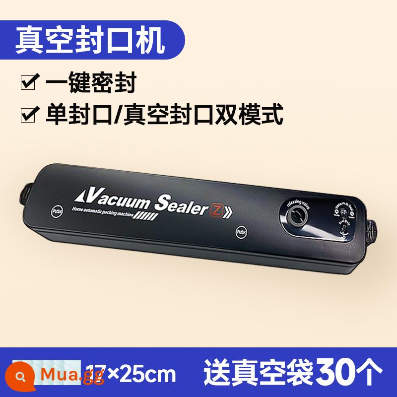 Máy hút chân không, máy đóng gói thực phẩm bơm gia dụng hoàn toàn tự động, máy niêm phong bảo quản tươi nhỏ, máy niêm phong, đồ tạo tác niêm phong - Model hàng đầu [động cơ kép/sức hút cao] + 30 túi chân không