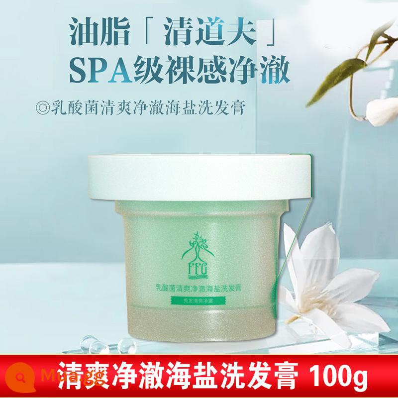 Ziyuan Silicone Oil-Free Dầu Gội 235Ml * 2 Gói Trà Gừng Hạt Giống Soapberry Đổ Túi Chính Hãng Dành Cho Nam Và Nữ - Dầu gội làm mới vi khuẩn axit lactic muối biển 100g