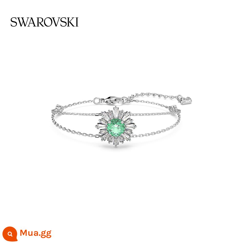 [Quà Giáng Sinh] Vòng Tay Nữ Swarovski Sunshine Phong Cách Nắng Thanh Lịch Cho Mùa Thu Đông - màu xanh lá