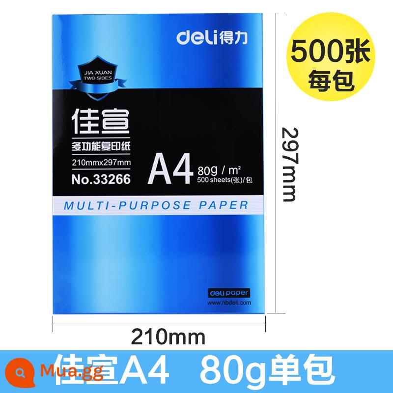 Giấy in A4 mạnh mẽ Túi đeo vai 70g 100 tờ một gói đồ dùng văn phòng sao chép hai mặt miễn phí vận chuyển giấy in màu a4 giấy trắng 500 tờ giấy trắng học sinh sử dụng giấy nháp dày - [Bán chạy kinh điển] Túi đeo vai Jiaxuan A4 80g 500 tờ