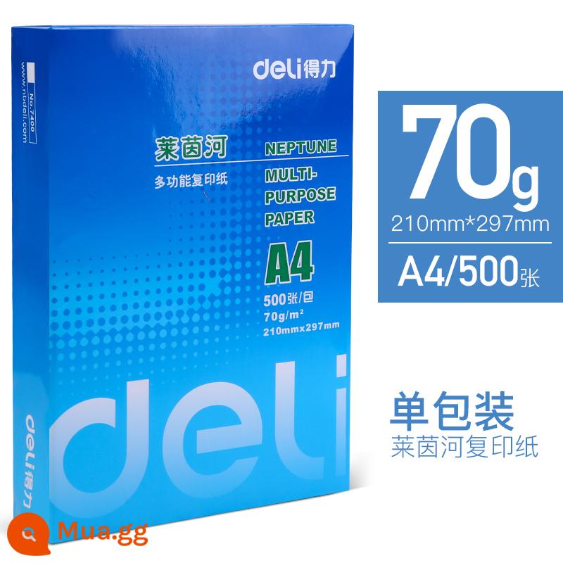 Giấy in A4 mạnh mẽ Túi đeo vai 70g 100 tờ một gói đồ dùng văn phòng sao chép hai mặt miễn phí vận chuyển giấy in màu a4 giấy trắng 500 tờ giấy trắng học sinh sử dụng giấy nháp dày - [Hàng sao] Túi đeo vai Rhine A4 70g 500 tờ