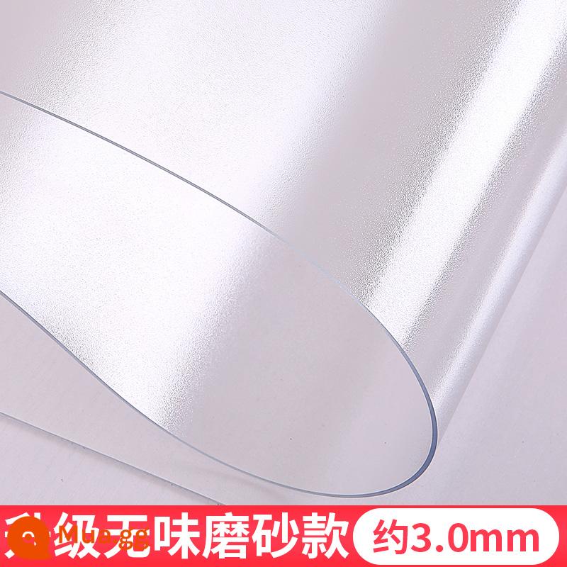 Thủy tinh mềm hình bầu dục PVC Tablecloth Waterproof Anti -hot Anti -hot -Free trong suốt Bàn đệm nhựa Bàn ăn nhựa Pad - Tẩy tế bào chết không mùi kháng khuẩn dành cho bà mẹ và trẻ sơ sinh 3.0