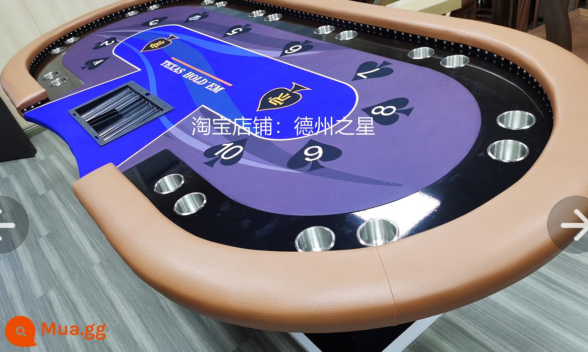 Sang trọng Texas Poker Chip Bàn Phòng Cờ vua Máy tính để bàn Chuyên dụng Vải Pad Kích thước Màu Tùy chỉnh Bàn Texas - Bàn đinh tán 240*120cm