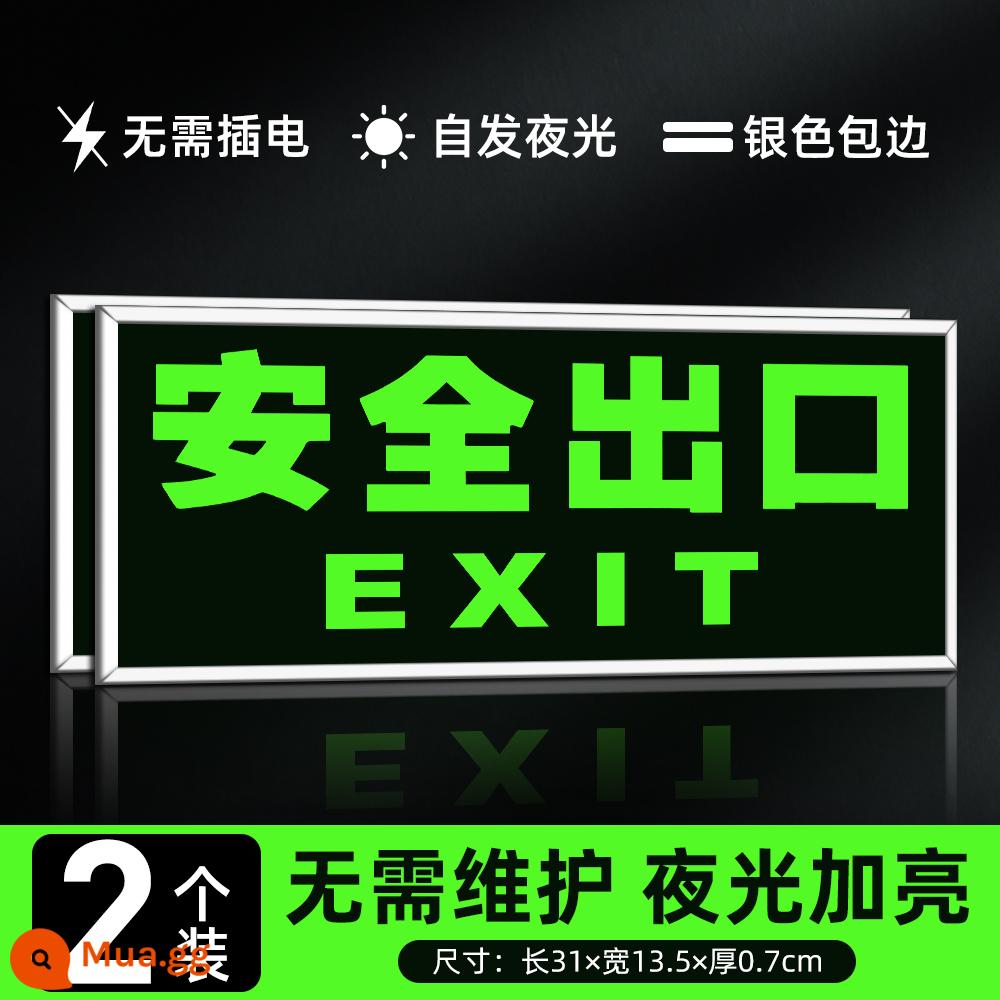Biển báo thoát hiểm an toàn, biển báo cháy, biển chỉ dẫn, biển chỉ dẫn, dán thoát hiểm an toàn, tự phát sáng thoát hiểm, thoát hiểm, dán dạ quang, biển chỉ dẫn, biển cảnh báo lối đi cầu thang, biển phát quang - [Gói 2] Nhãn dán tường/lối thoát hiểm an toàn