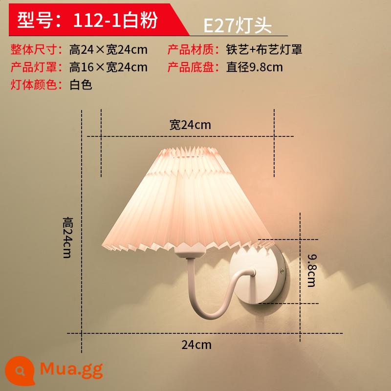 LED phòng ngủ đèn tường đầu giường phòng khách lối đi hiện đại tối giản khách sạn kỹ thuật nền đèn tường đèn hành lang - 112-1 Trắng hồng + Ánh sáng ấm áp Cần có ánh sáng trắng để đặt hàng và để lại ghi chú