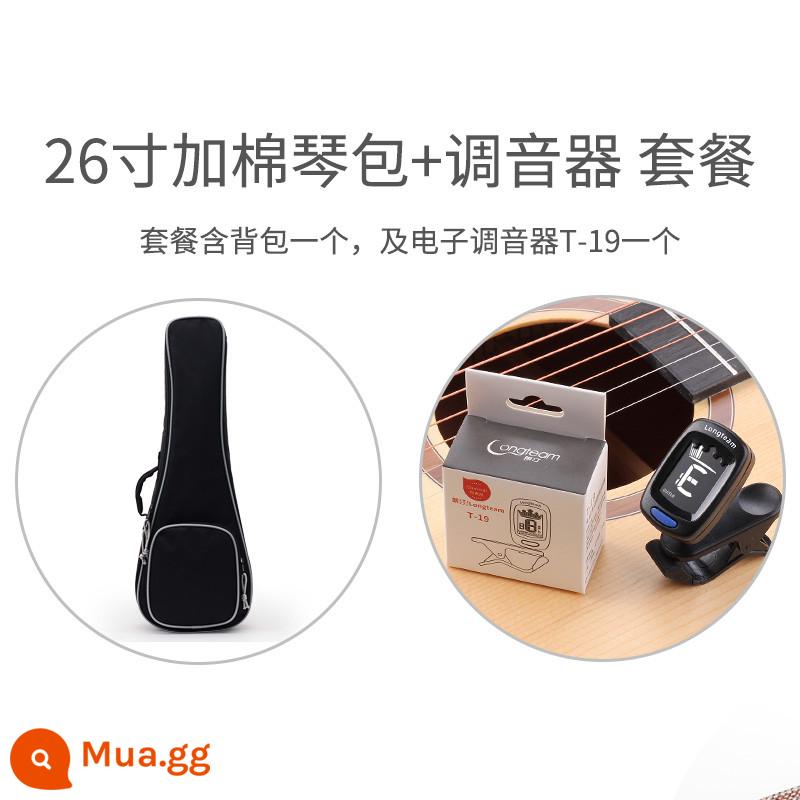 21 Ba lô một vai đơn giản dành cho đàn ukulele 23 inch Đàn ukulele 26 inch đàn ukulele cộng với túi đàn piano bằng vải cotton túi đàn piano - 26 inch + bộ chỉnh điện tử AT101