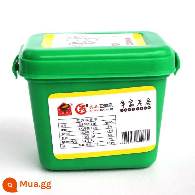 Trùng Khánh Xiushan Xinjia cửa hàng cũ đậu phụ sữa Tứ Xuyên đặc sản đậu phụ mốc cay món ăn kèm với thức ăn và cháo - 208g×1 hộp