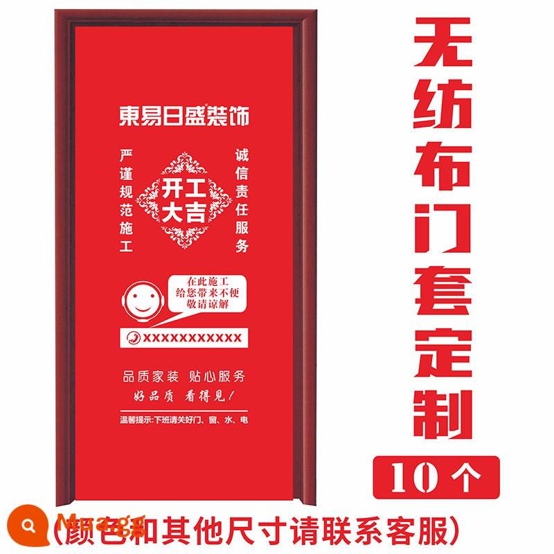 Trang trí cửa che tùy chỉnh xây dựng quảng cáo dày không dệt trang trí che cửa sổ lối vào chống trộm phụ bảo vệ cửa mẹ - 10 tấm che cửa (90*200)