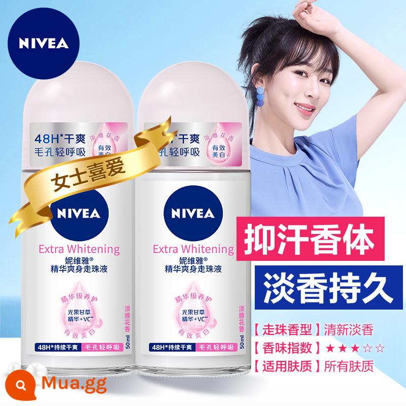 Lăn khử mùi Nivea antiperspirant dew Lăn nách nữ Lăn khử mùi cơ thể nước hoa dạng xịt hạt mồ hôi Hàng chính hãng - [Ưu đãi kép] Tinh chất chống mồ hôi toàn thân 50ml*2