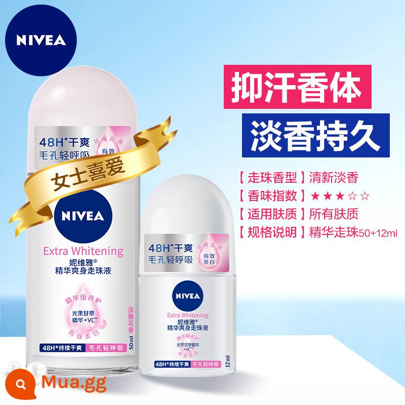 Lăn khử mùi Nivea antiperspirant dew Lăn nách nữ Lăn khử mùi cơ thể nước hoa dạng xịt hạt mồ hôi Hàng chính hãng - [Kết hợp tiết kiệm chi phí] Hạt lăn tinh chất 50ml+12ml