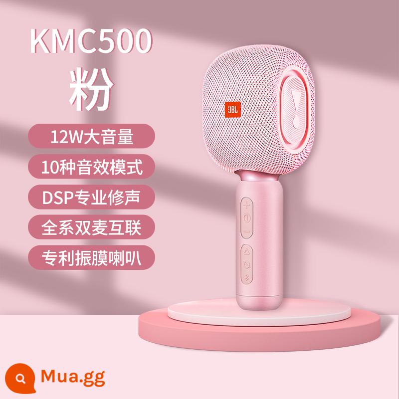 JBL Microphone Âm Thanh Micro Tích Hợp Nhà Đôi Karaoke Không Dây Bluetooth Hát Loa Ngoài Trời Di Động 357 - KMC500 bột [loa kép 12W với âm lượng lớn như thể bạn đang ở hiện trường]