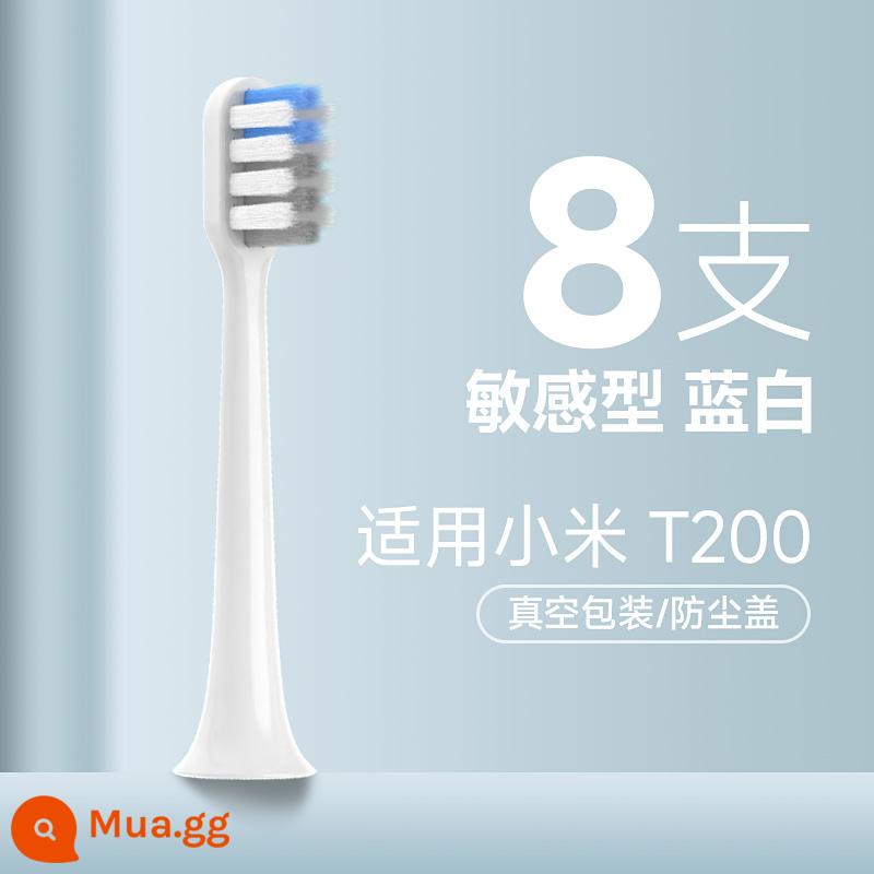 Suning khuyến nghị đầu bàn chải đánh răng điện Xiaomi T300/T500 và Mijia T200 lông mềm thay thế đa năng 1212 - [Nâng cấp tùy chỉnh] 8 miếng màu xanh và trắng nhạy cảm (áp dụng cho T200/T200C)