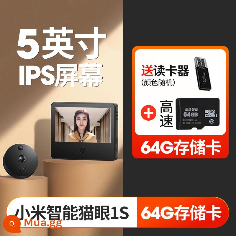 Camera Xiaomi Smart Maoyan 1S Chuông cửa video điện tử gia đình 1212 Giám sát cửa ra vào có màn hình - Xiaomi Mijia Maoyan 1S+64G