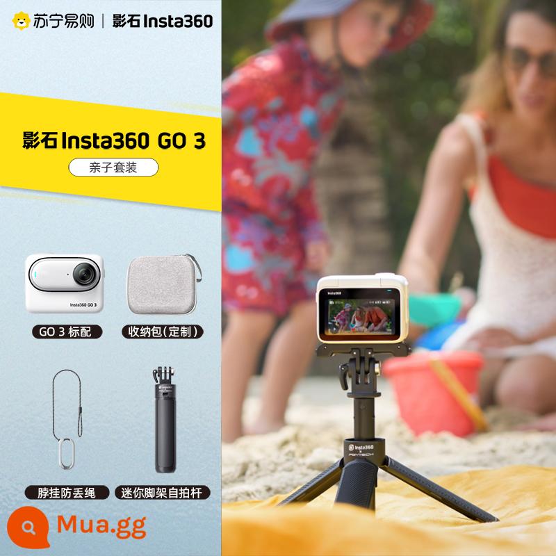 Hàng Mới Về Shadowstone Insta360 GO 3 Thumb Camera Thể Thao Vlog Du Lịch Kỷ Lục Đi Xe Đạp 1953 - Bộ cha-con