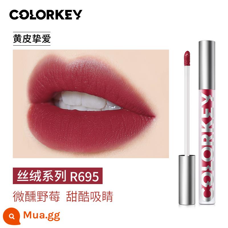 Colorkey son bóng Kelaqi air matte son môi mới son bùn son sương nữ chính hãng Ke Keqila 443 - R695 Tipsy Wild Berry