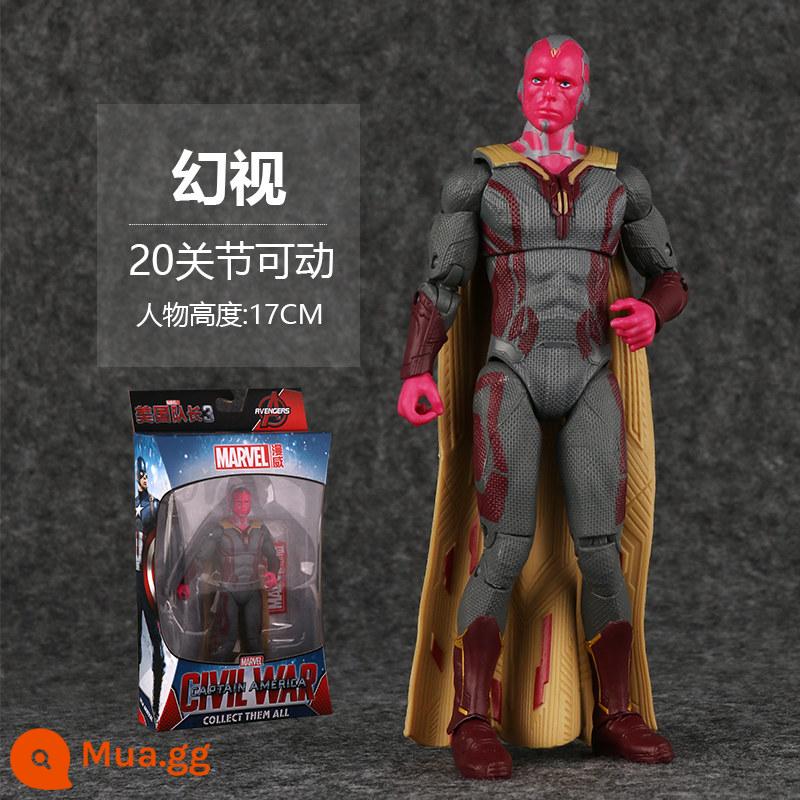 Đồ chơi mô hình người sắt Marvel trang trí mô hình mk85 Đội trưởng Mỹ 5 Avengers 3 Người nhện 2077 - Phiên bản đứng của Vision