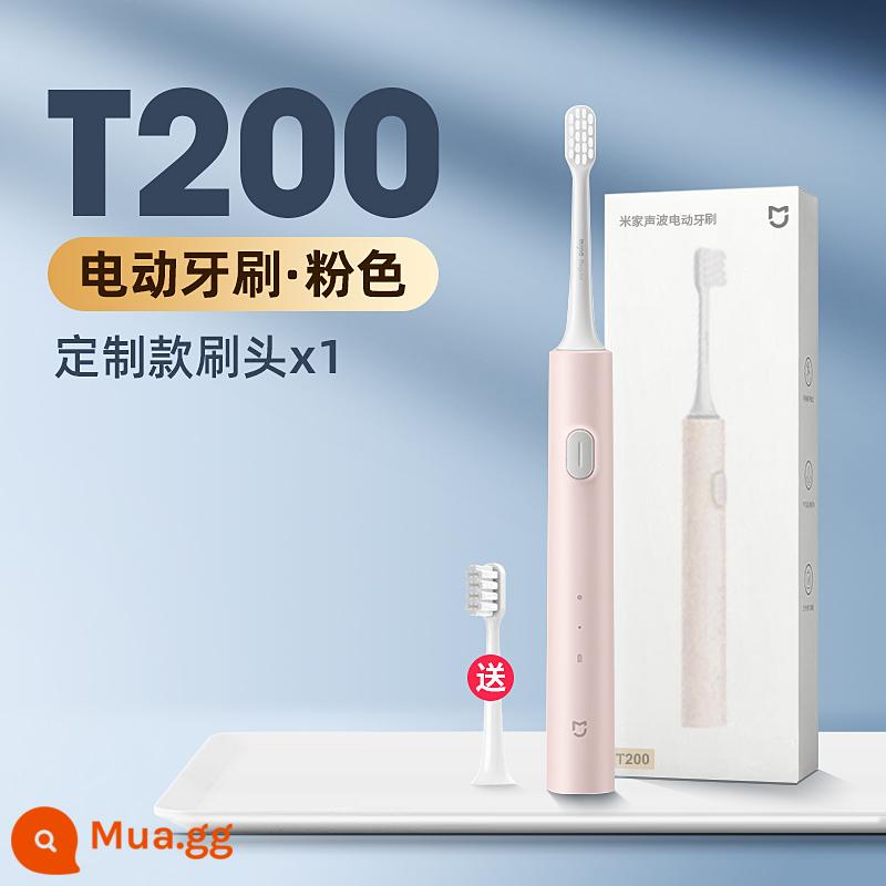 Bàn chải đánh răng điện Xiaomi T200 Mijia Sonic Bộ đôi sinh viên trưởng thành hoàn toàn tự động dành cho nam và nữ 1212 - T200 hồng