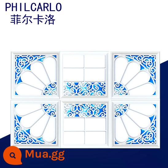 30X30 tích hợp đèn ốp trần khảm kết hợp 450x450 phòng khách bếp nhà bếp phòng tắm nhúng đèn led panel ánh sáng - Sáu sự kết hợp của bầu trời xanh và mây trắng [làm nổi bật khả năng chống sét]