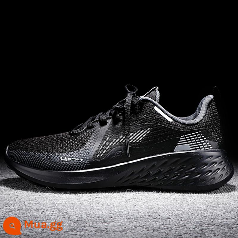 Li Ning Giày Thường Nam 2022 Mới Nhẹ Thoáng Khí Mùa Đông Giày Cổ Thấp Giày Thể Thao Siêu Nhẹ Chống Sốc Mẫu Nam - Darth Vader