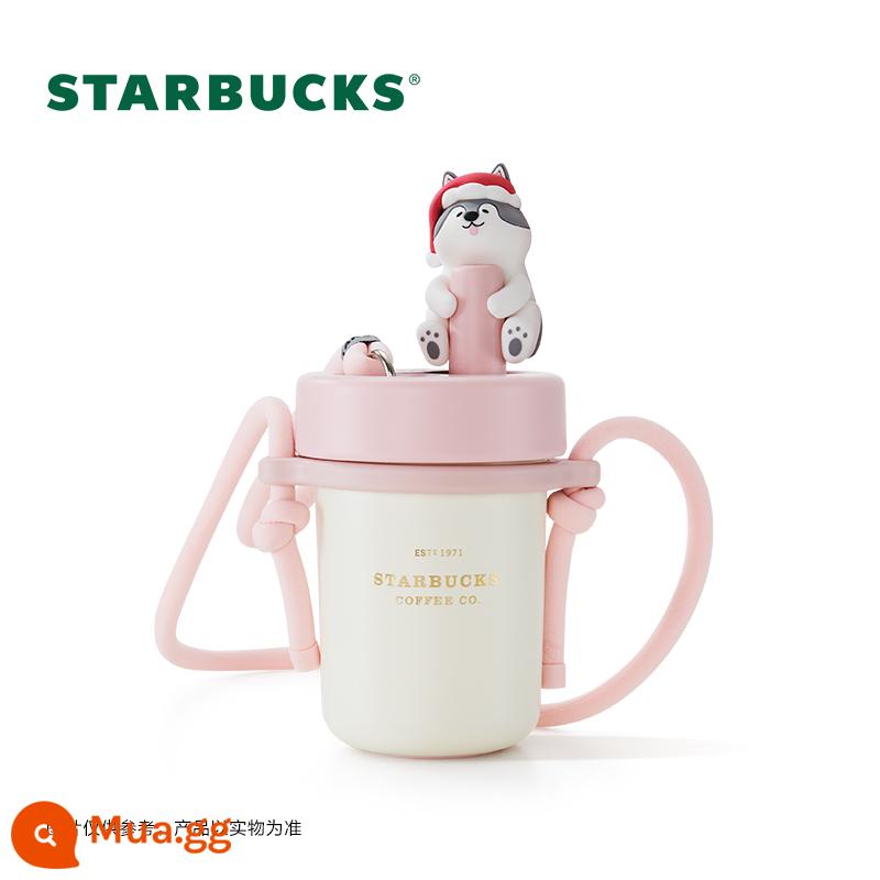 Starbucks Cup Thú Dễ Thương Series Bộ sưu tập Dễ Thương Quà Tặng Giá Trị Cao Mẫu Nam Nữ Học Sinh Cách Nhiệt Cốc Để Bàn Cốc - 490ml Dòng thú cưng dễ thương Phong cách thú cưng dễ thương Cốc rơm bằng thép không gỉ