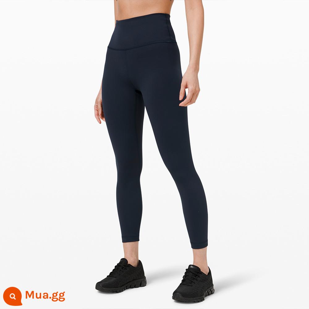 Quần bó thể thao cạp cao dành cho nữ Wunder Train 24" thoáng khí丨lululemon丨LW5CUDA - xanh hải quân