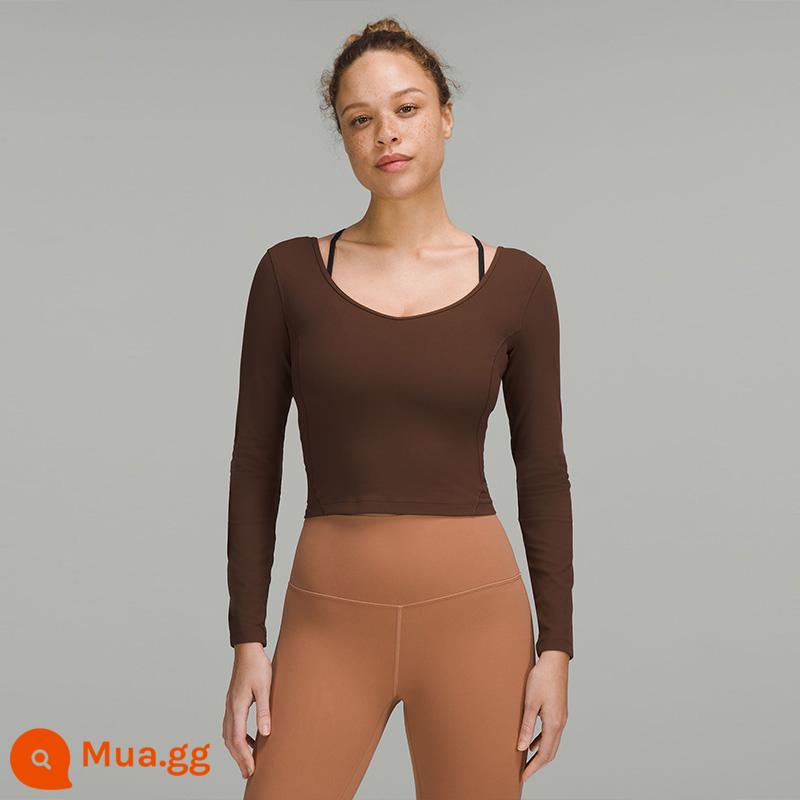 Áo thun thể thao dài tay Align™ dành cho nữ丨lululemon丨LW3EV7S - màu hạt dẻ