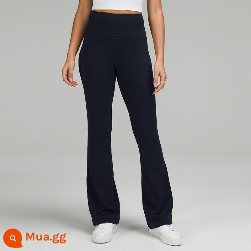 lululemon丨Quần ống loe siêu cao có rãnh cho nữ *Nulu LW5FG2S - xanh hải quân