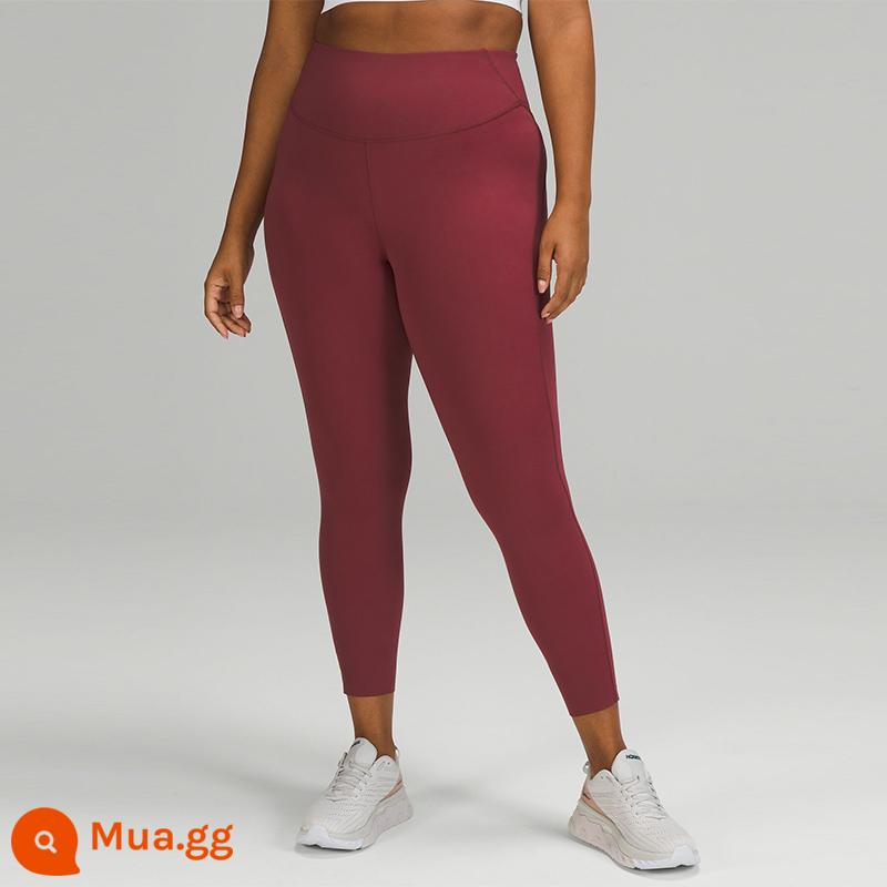 Quần legging cạp cao thể thao Base Pace dành cho nữ 25"丨lululemon丨LW5DKHS - Màu rượu vang nghiền