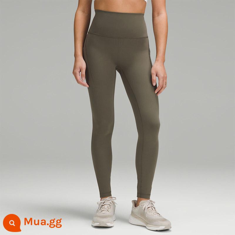 Quần bó nữ Wunder Train 24"*Phong cách bỏ túi Nhanh khô và thoáng khí丨lululemon丨LW5EZGA - Quân đội xanh