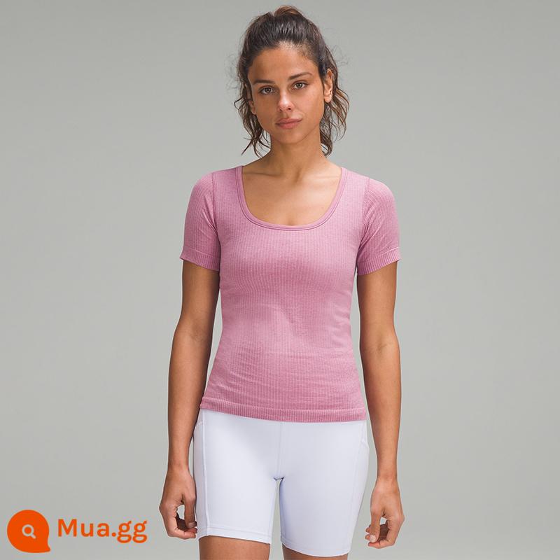 Áo thun thể thao ngắn tay thể thao Ebb to Street dành cho nữ丨lululemon丨 LW3FEJS - bột nhung