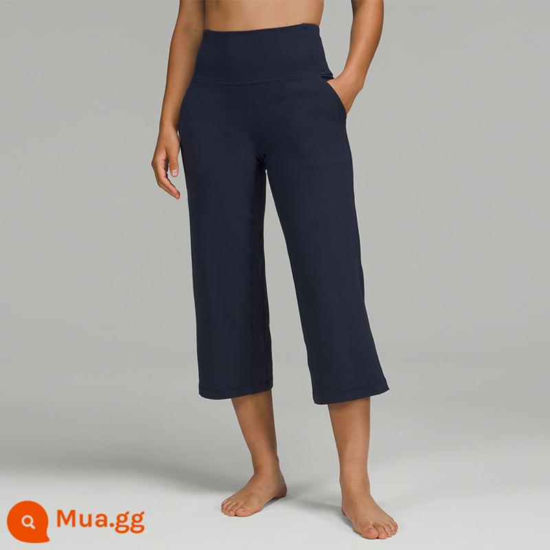 Quần dài ống rộng thể thao lưng cao Align™ dành cho nữ, phong cách khỏa thân 23"丨lululemon丨LW6BQJS - xanh hải quân