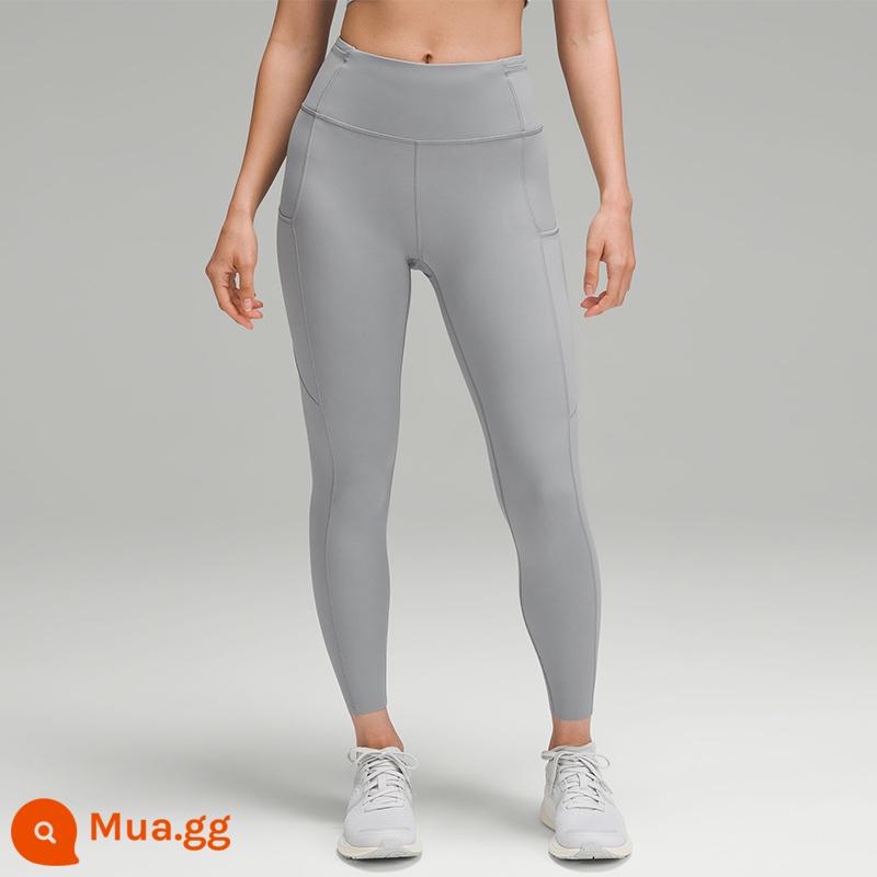 Quần legging thể thao lưng cao nhanh chóng và miễn phí dành cho nữ 24"*Phản quang丨lululemon丨LW5BLBA - tê giác xám